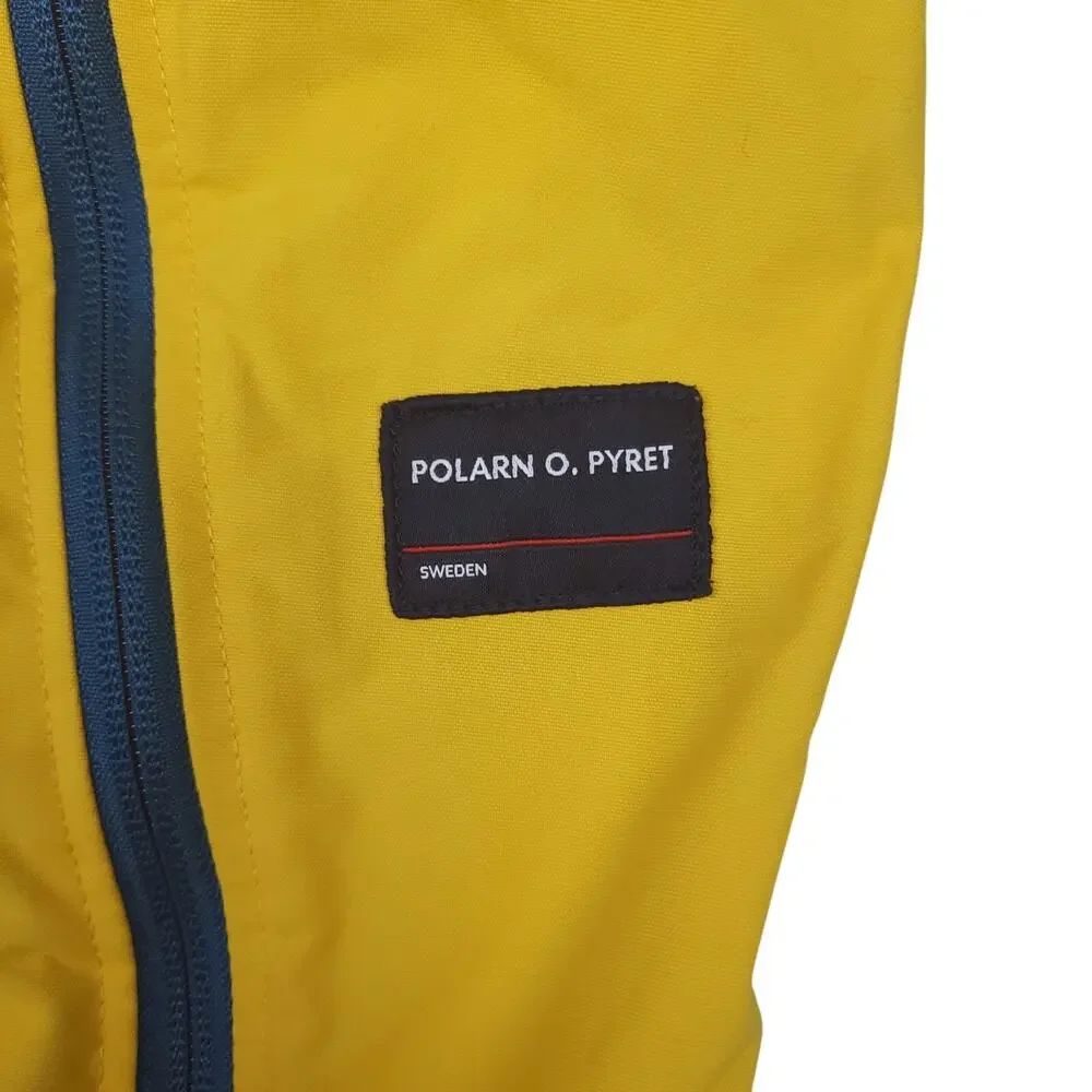 Polarn O Pyret Waterproof Windproof Performance Snowsuit 74 6-9M Yellow Blue EUC